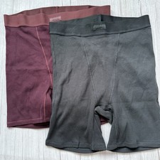 New Women's SKIMS Cotton Rib Boxer Panty Size M