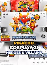 Pikachu Cosplay 2 Cards Flash Edition Select Cards, Boxes & Folders