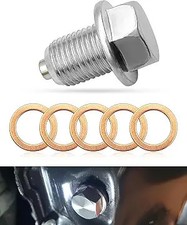 M16 1.5 Magnetic Oil Drain Plug - Stainless Steel Engine Oil Pan Size: M16 1.5