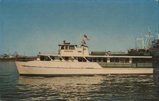 Houston, Texas TX M.V. Sam Houston Ferry Chrome Original Vintage Postcard