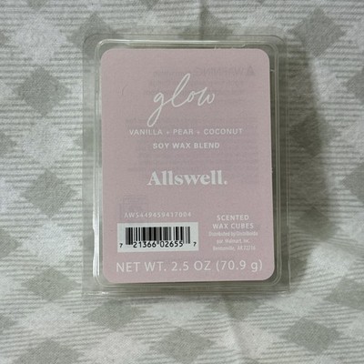 Allswell 6 Cube Wax Melts 2.5 oz   Premium Scented Wax Vanilla - Pear - Coconut