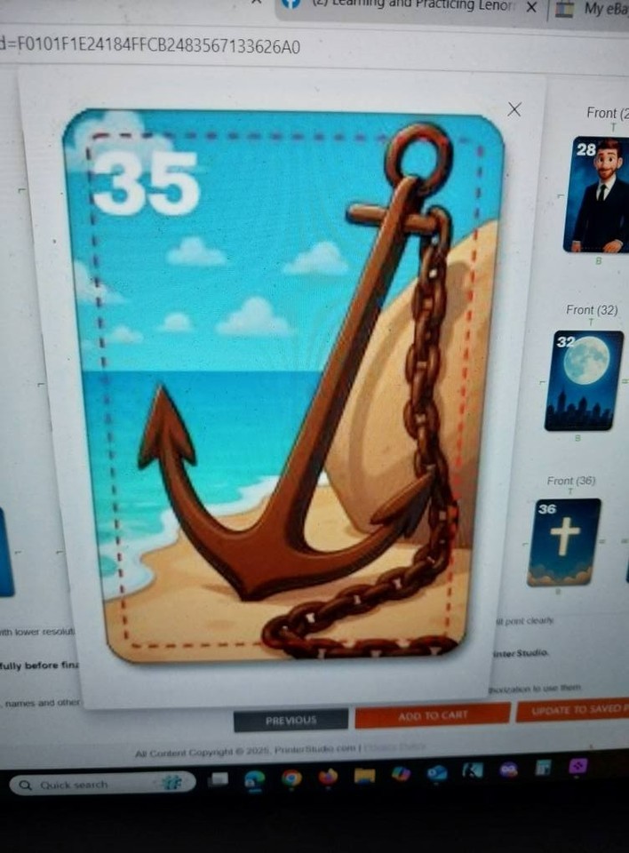 36 Mini Collectors Disney Style Lenormand Deck Hand Drawn Premium Linen ...