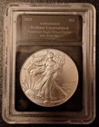2025 American Silver Eagle, BU, 1 oz. 0.999 Silver in Bradford Exchange Holder