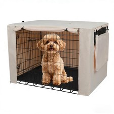 Dog Crate Cover, 24 Inches Durable Polyester Indoor Pet Kennel Cover Fit for ...