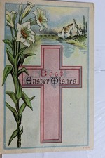 Cartolina Auguri Pasqua Vecchia Cartolina d'epoca Vista Standard Souvenir Posta