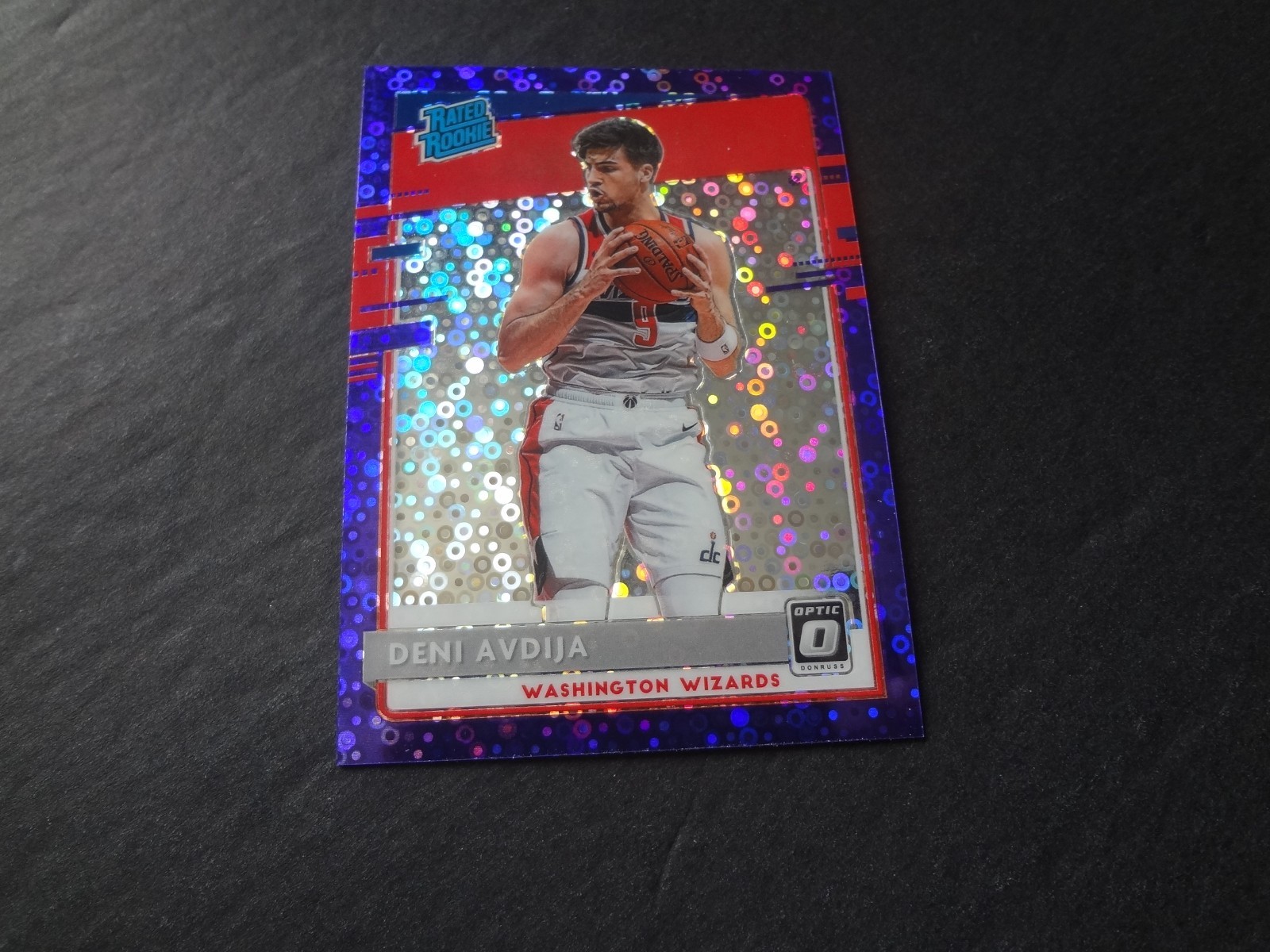 2020-21 Optic Deni Avdija /95 Fast Break Purple Prizm Rookie 159 RC Portland