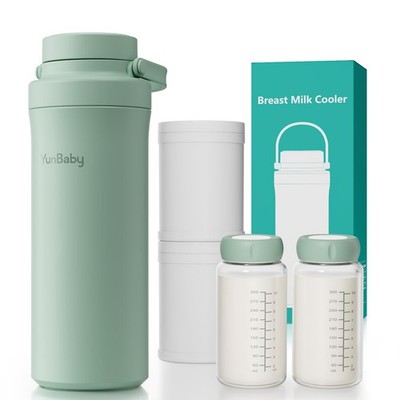 YunBaby 22oz Portable Breast Milk Cooler, Game-changer with 360° Total Coolin...