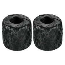 2 Pcs Polyester Nylon Plastic Twine 30 Mm-180 m Long Household Packing Black