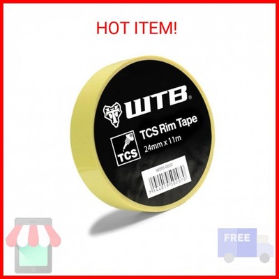WTB Tubeless Bicycle Rim Tape (24mm x 11m) Easy Tubeless Setup & Airtight Seal,