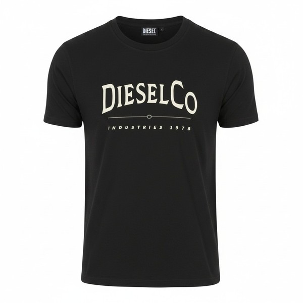 Diesel T-Diego-Boss Herren T-Shirt 3XL Schwarz Baumwolle Rundhalsausschnitt-image