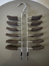 Necktie Rack Hanger Organizer for Closet Holds 32 Ties Metal w/ Belt Hooks