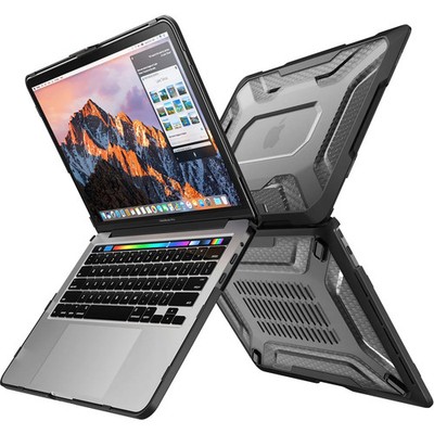 Schutzhülle für MacBook Pro 13 2020 - 2016 Supcase Case Cover Futeral Schwarz