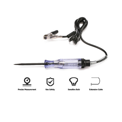 Test Light Car Circuit Tester Probe 12V 6V DC Voltage Continuity Tester Car L