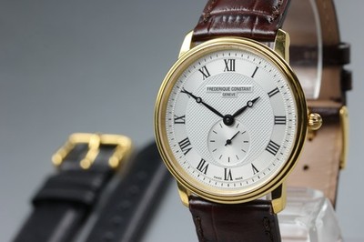 [Near MINT] Frederique Constant FC200/220/235/245x4S25/6 Gold Qz Men's Watch