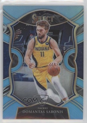 2020 Panini Select Concourse Light Blue Prizm 140/299 Domantas Sabonis #56 12zi