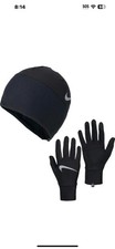 Nike Dri-Fit Lightweight Fleece Hat And Gloves Set Running Men  s Size S/M New