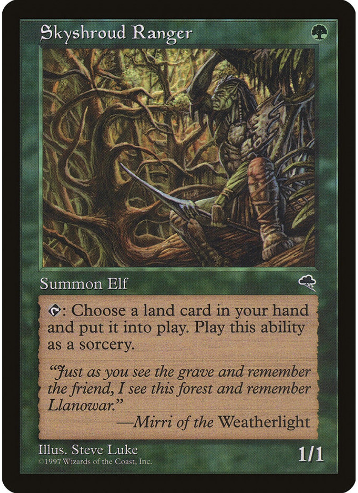 Skyshroud Ranger   256 MTG NM  - Tempest