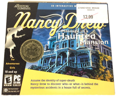 Nancy Drew - Message in A Haunted Mansion - CD-Rom PC Game - 2004 - New