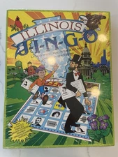 Vintage Illinois J-I-N-G-O Bingo Style Game-New; Original Packaging #GGA017