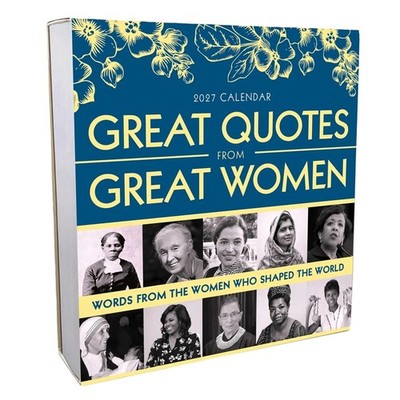 Great Quotes From Great Women Desk Calendar 2027, Desk Calendars, Gift