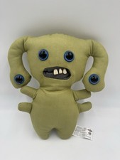 Fuggler Foolish Four Eyes Plush Green Monster New Fuggs on the Block 9"