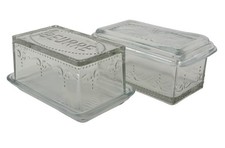 Ib Laursen - Butterdose "Beurre" aus Glas (8599-00) Butterschale Butterglocke