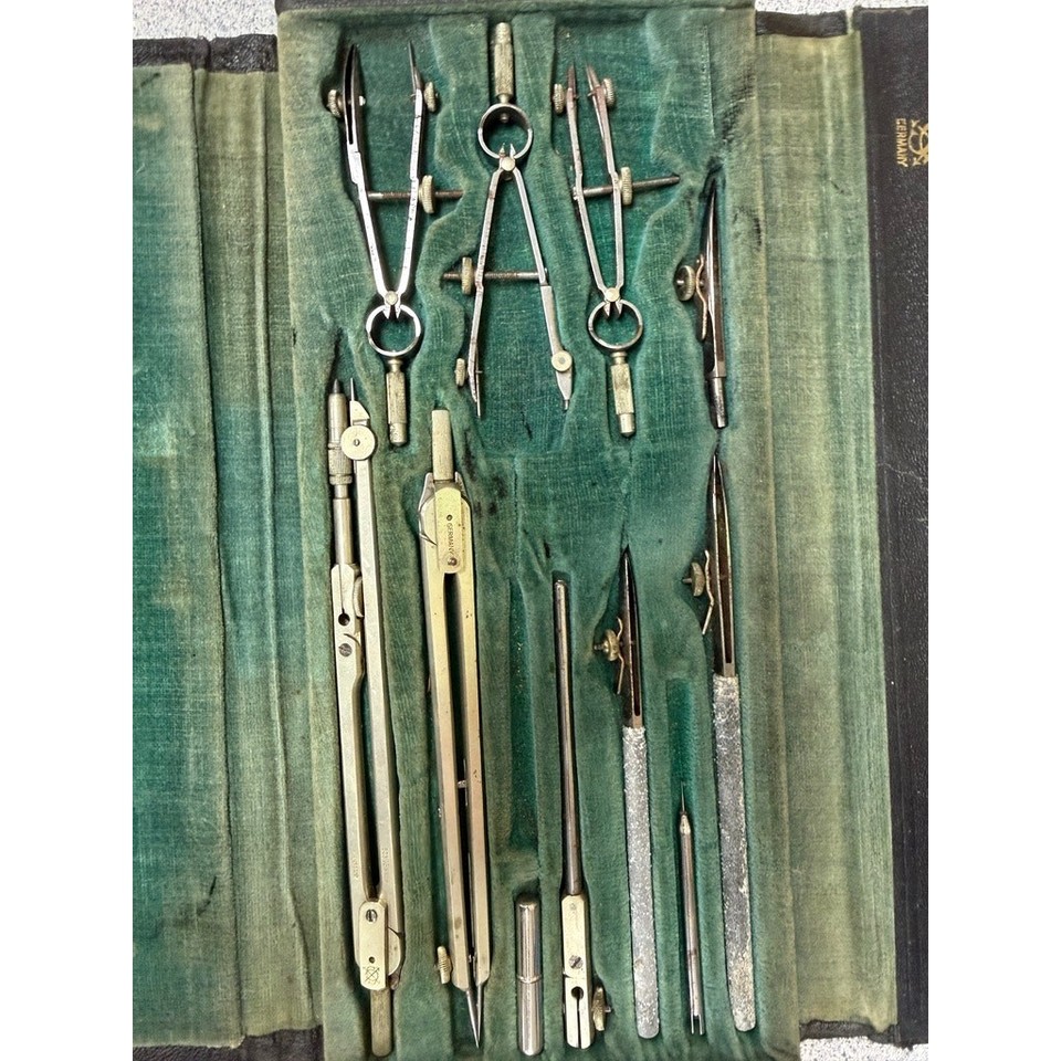 VTG Schoenner Germany Drafting Instrument Set Compass Drawing Tools ...