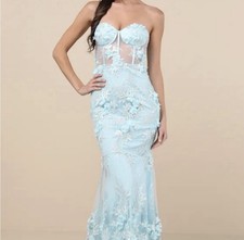 NWT Lulu  S Bustiers Strapless, Formal Dress Size Medium