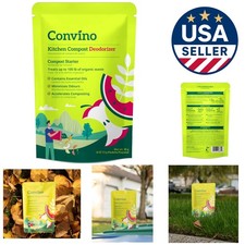 Natural Compost Starter Odor Control - 4 Packets for Efficient Composting