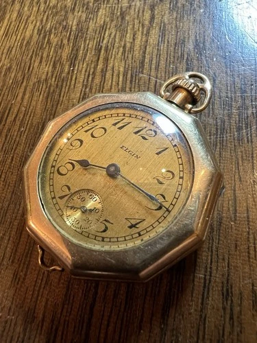 ELGIN antique 10ct Gold Filled Watch Non Runner 1925