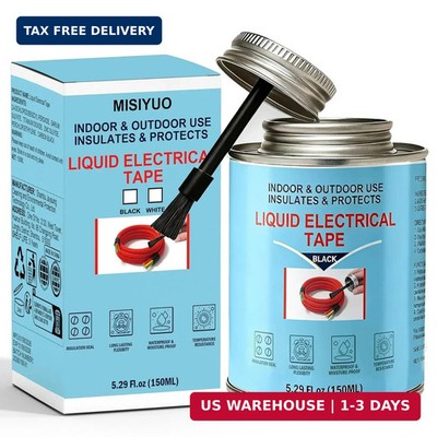 5.29 oz Liquid Electrical Tape - Quick-Drying Insulating Glue, Waterproof & High