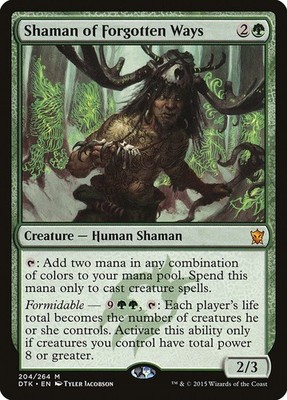 MTG Shaman of Forgotten Ways  - Dragons of Tarkir #204