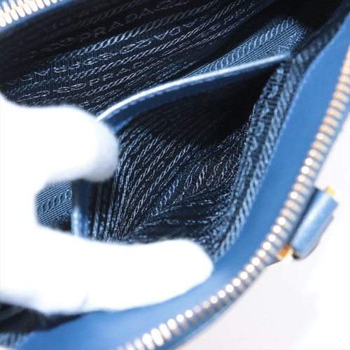 Prada Saffiano Lux Leather 2 Way Handbag Blue BL0837 - Picture 10 of 19