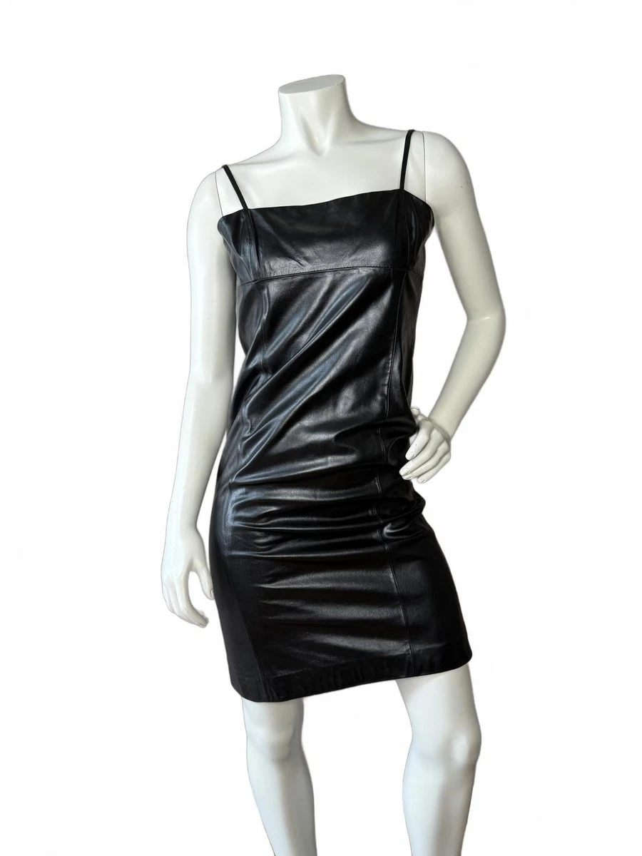 gareth pugh leather dress Gareth Pugh Black Leather Motorcycle Zip Vest – I MISS YOU VINTAGE