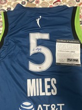 Olivia Miles Rookie Signed Minnesota Lynx WNBA Jersey L Auto Autographed MVP