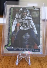 2025 Topps Chrome Football Devon Witherspoon Pulsar Refractor 