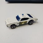 Vintage Hot Wheels Redline Olds 442 State Police Cruiser 1969 White Hong Kong