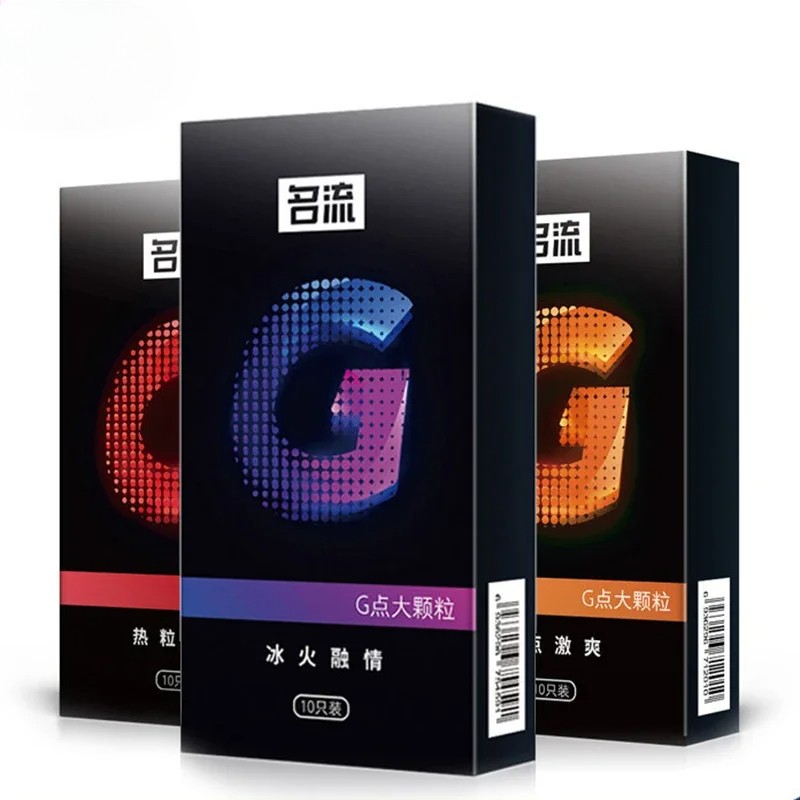 10-Stück/3-Stück-G-Punkt-Kondome-Große-Partikel-Stimulation-Empfängnisverhütung