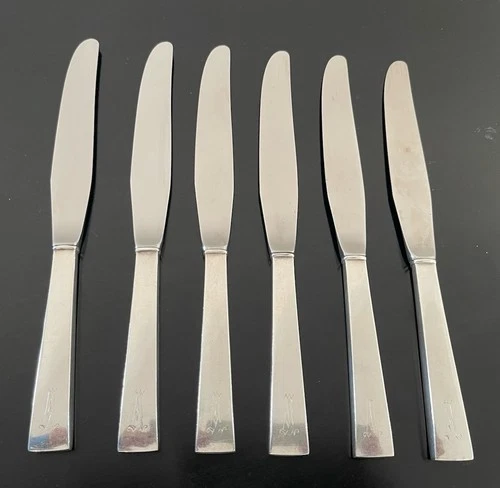 Continental by International Sterling Silver Dinner Salad 8.75” Knife Set of (6)