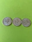 3 1962D Near BU FranklinSilver Half Dollars 90% Silver-Gorgeous At Super Price