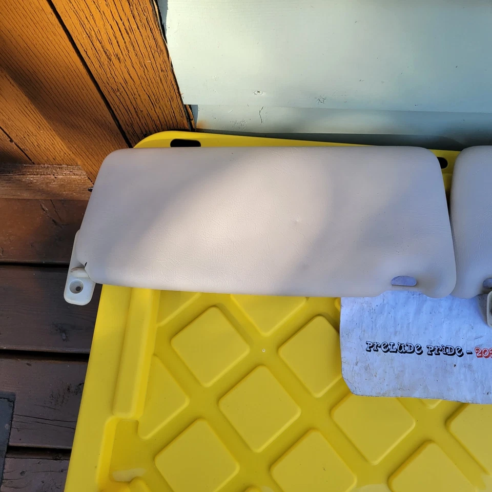 Parasol izquierdo y derecho Volvo 740 760 1984-1989 sedán par bronceado OEM #1664EM Foto 2 de 4