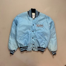 Medium 80s UNC Tar Heels DeLong Satin Jacket