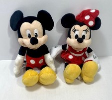 Disney Parks Minnie Mouse Red Polka Dot Dress 9   Mickey Disney Junior Plush