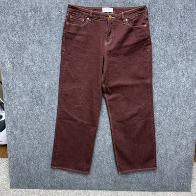 Dear John wide leg jeans women's size 31 burgundy 31x29