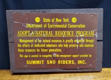 New York NYS Dept of Environmental Conservation 8x11 Metal Sign NaturalResources