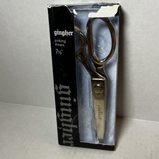 Gingher 7.5 Pinking Shears NEW Scissors Sawtooth Blades 7 1/2 Inch Zigzag