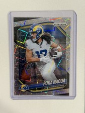 2025 Panini Prizm - Puka Nacua #205 Lazer Prizm SP Rams