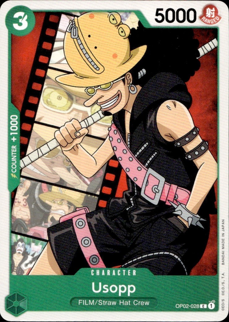 One Piece TCG Usopp OP02-028 Paramount War Non-Foil NM