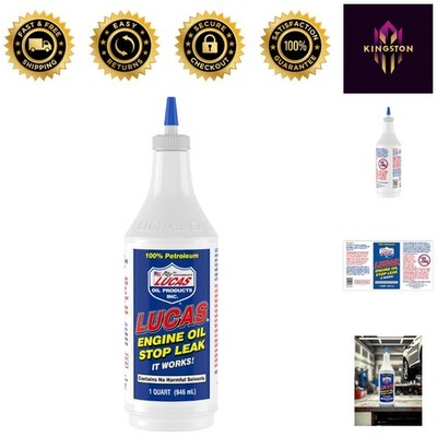 Lucas Oil Engine Stop Leak - 1 Quart Universal UTV Solution for Engine Care