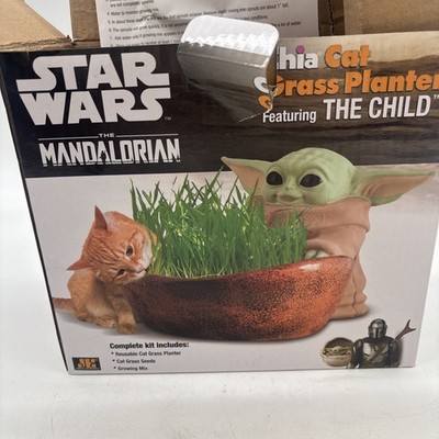 Star Wars GROGU The Child The Mandalorian Chia Pet Cat Grass Reusable Planter